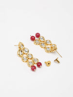 Thumbnail for Stone Kundan Earrings - Ruby Raang - Distacart