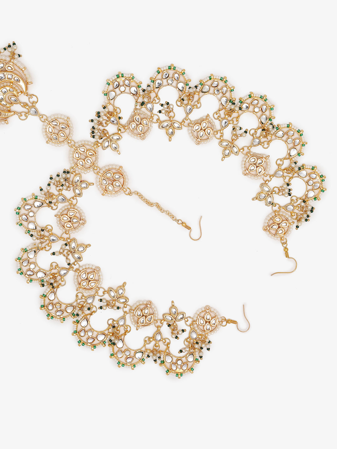 Women's Gold Kundan Maharani Matha Patti - Ruby Raang - Distacart