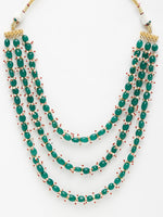 Thumbnail for Long Stone Layered Neckpiece - Ruby Raang - Distacart