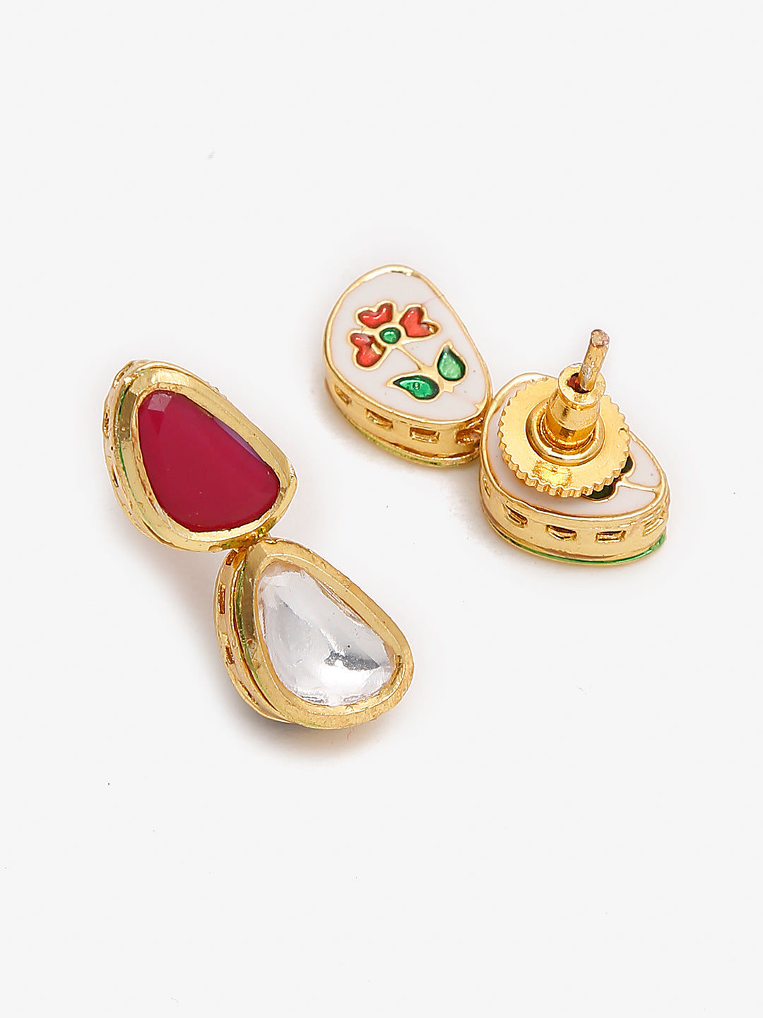 Multioloured Kundan Studded Choker Jewellery Set - Ruby Raang - Distacart