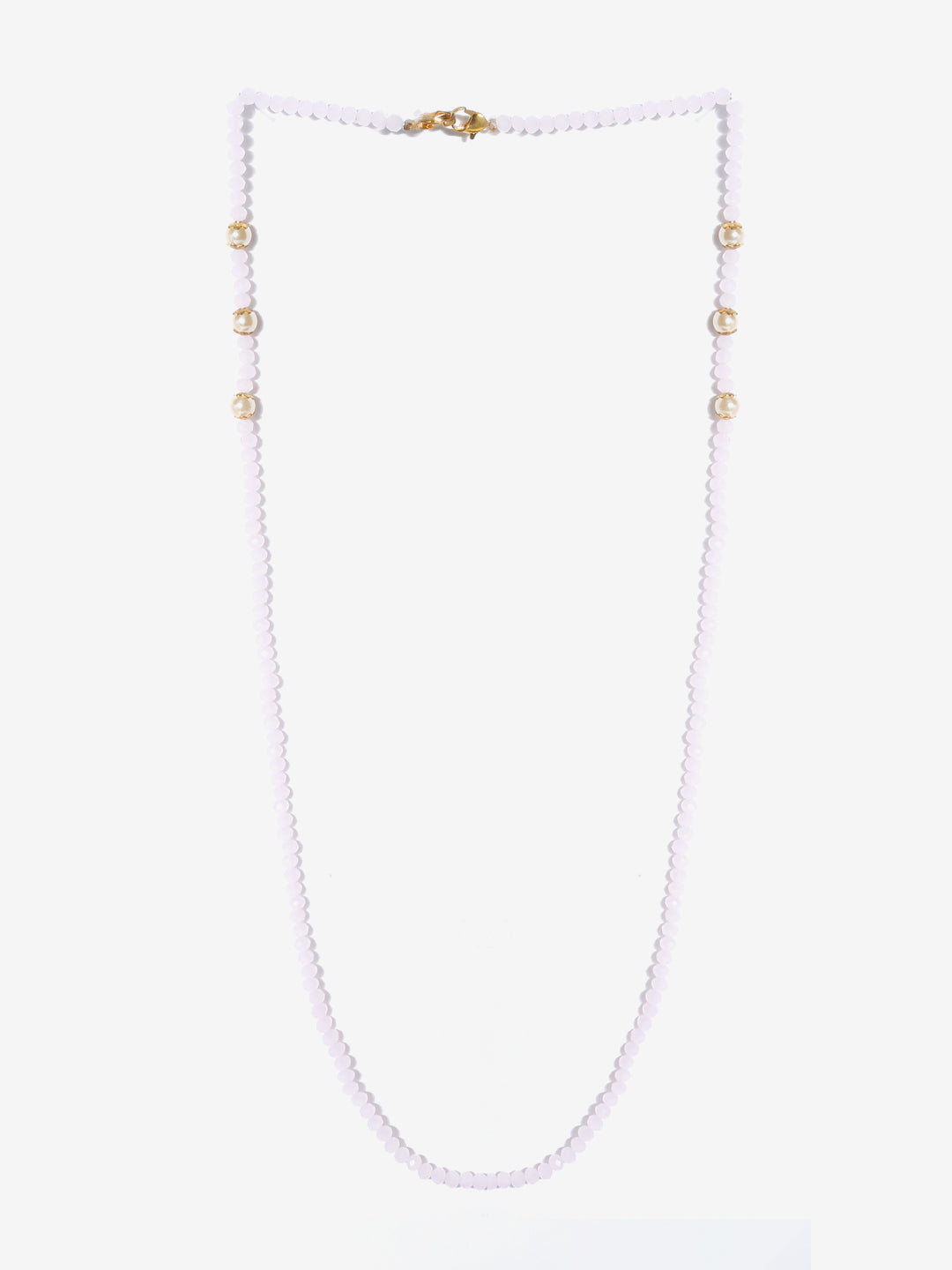 Stone And Gold Plated Mask Chain - Ruby Raang - Distacart