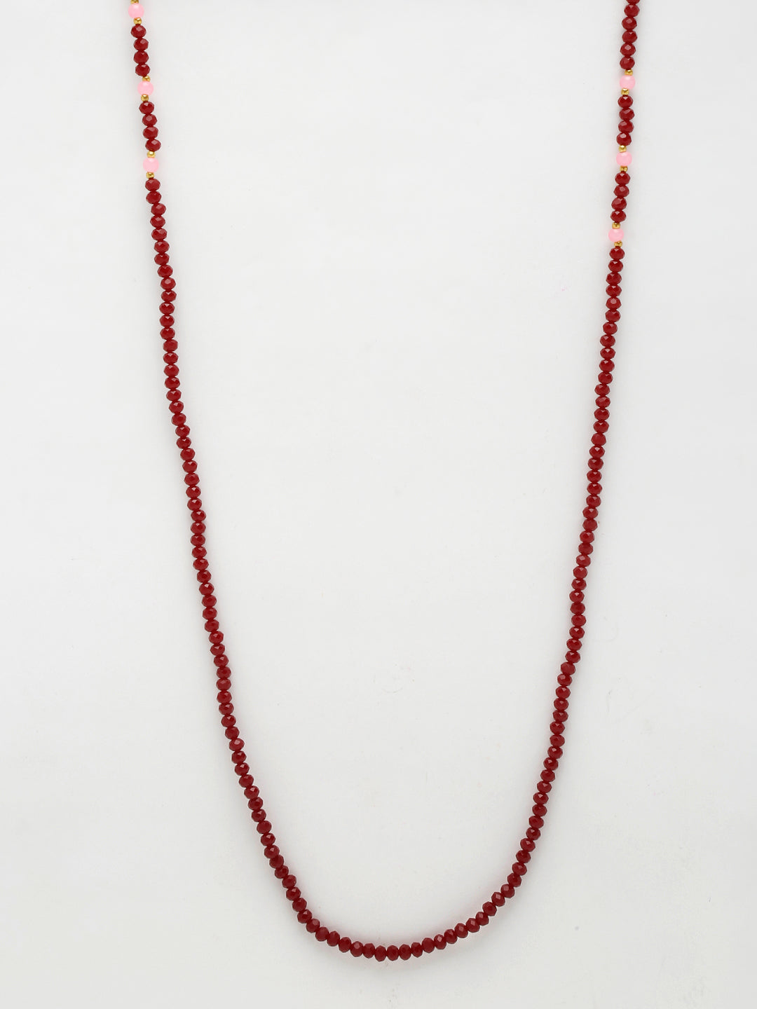 Stone And Gold Plated Mask Chain - Ruby Raang - Distacart