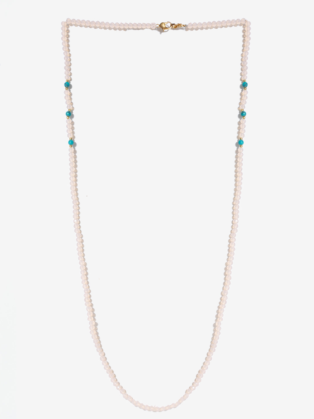 Stone And Gold Plated Mask Chain - Ruby Raang - Distacart