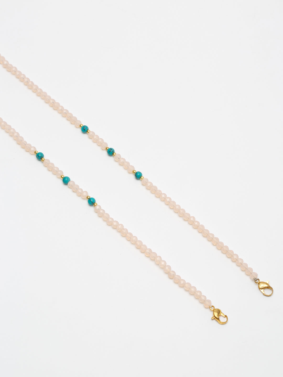 Stone And Gold Plated Mask Chain - Ruby Raang - Distacart