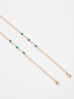 Thumbnail for Stone And Gold Plated Mask Chain - Ruby Raang - Distacart