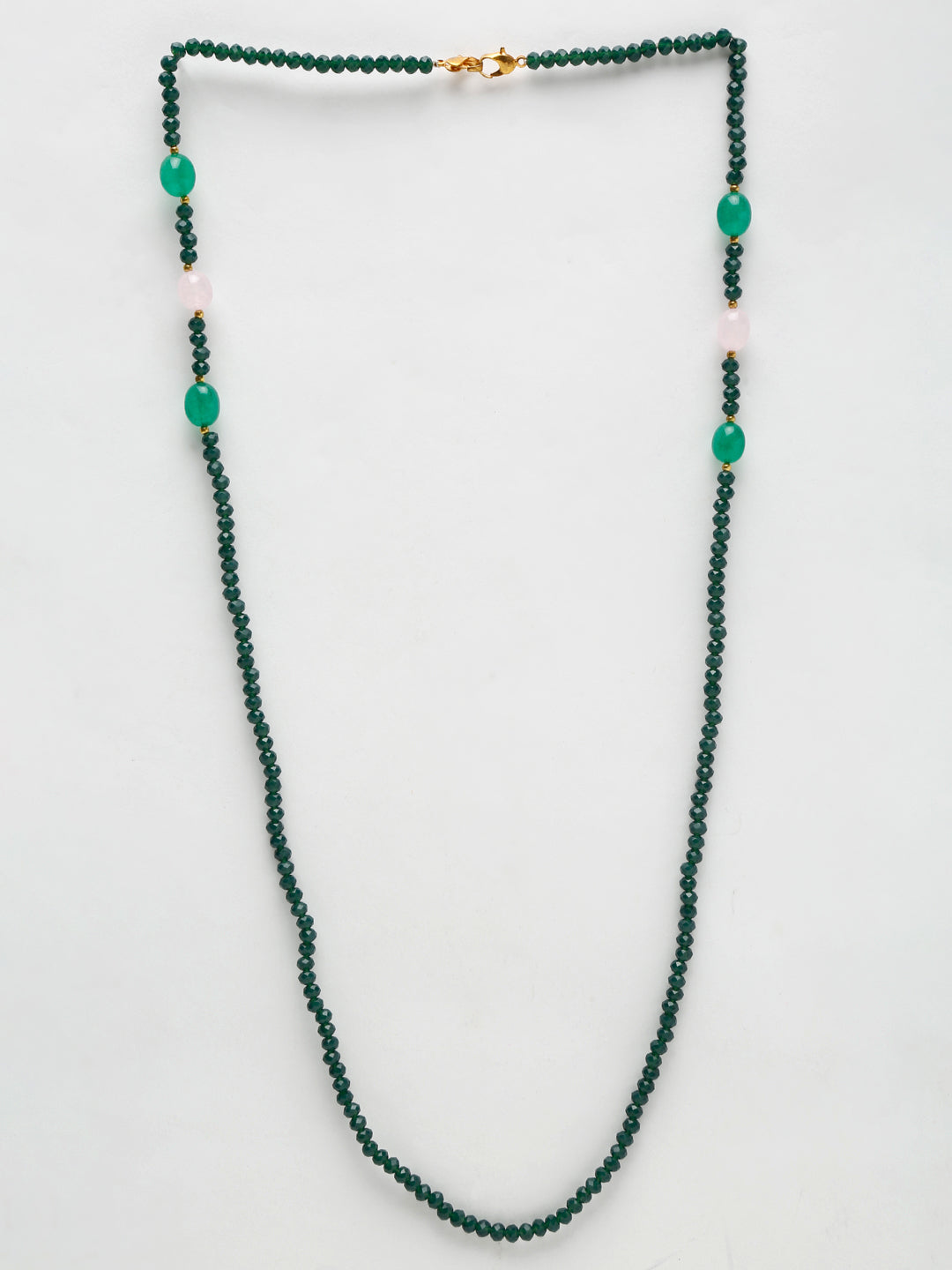 Stone And Gold Plated Mask Chain - Ruby Raang - Distacart