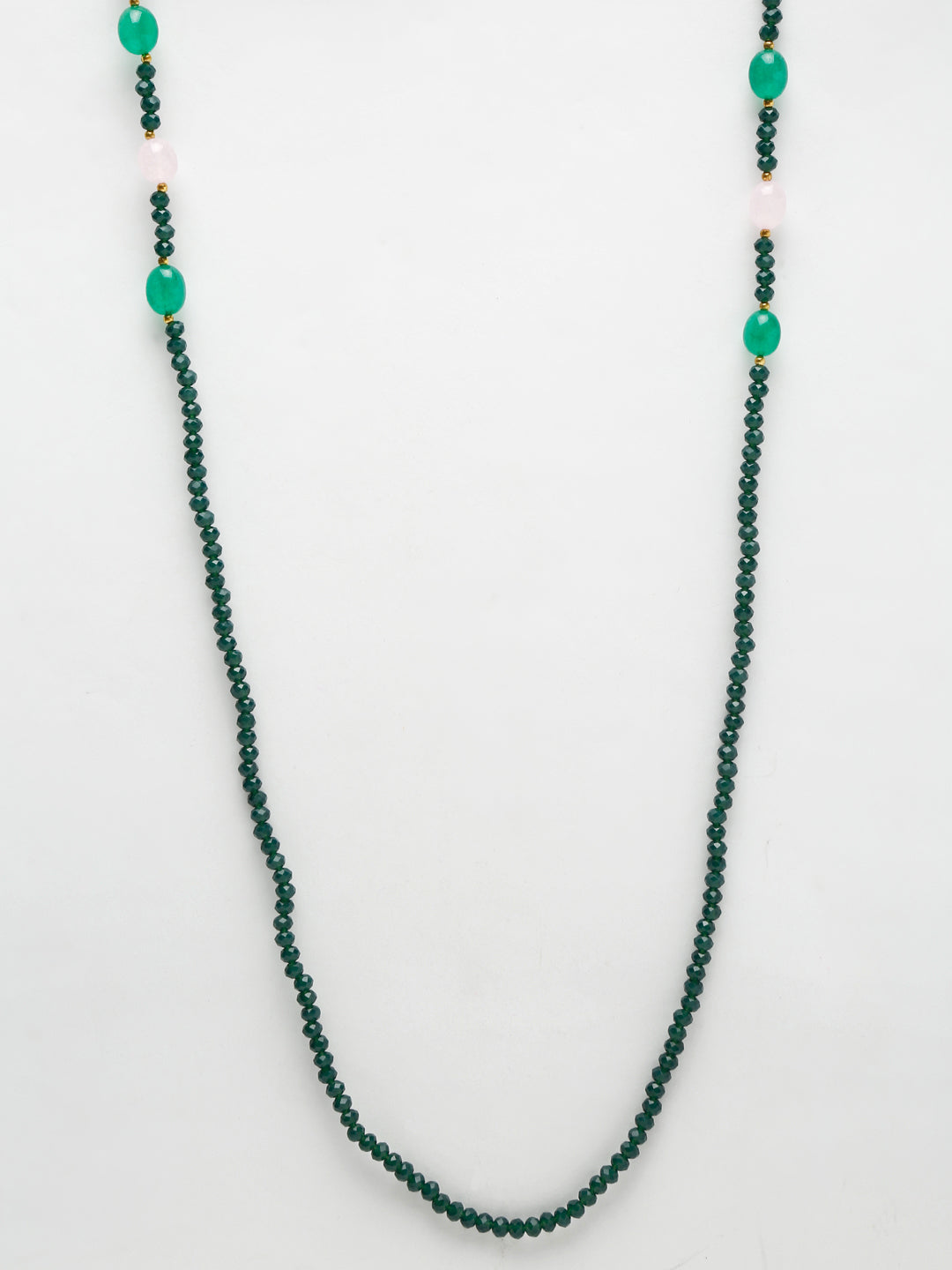 Stone And Gold Plated Mask Chain - Ruby Raang - Distacart