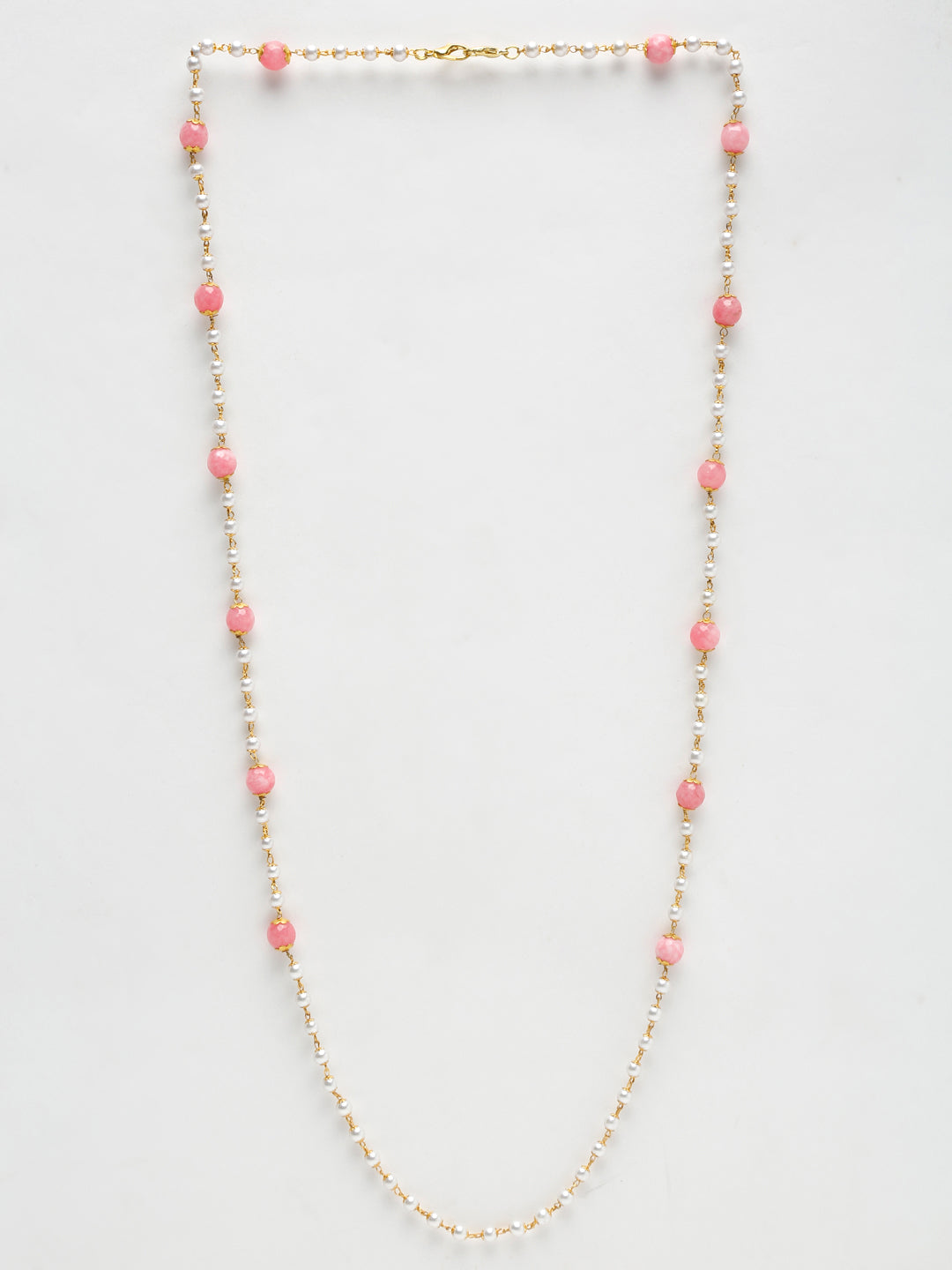 Stone And Gold Plated Mask Chain - Ruby Raang - Distacart