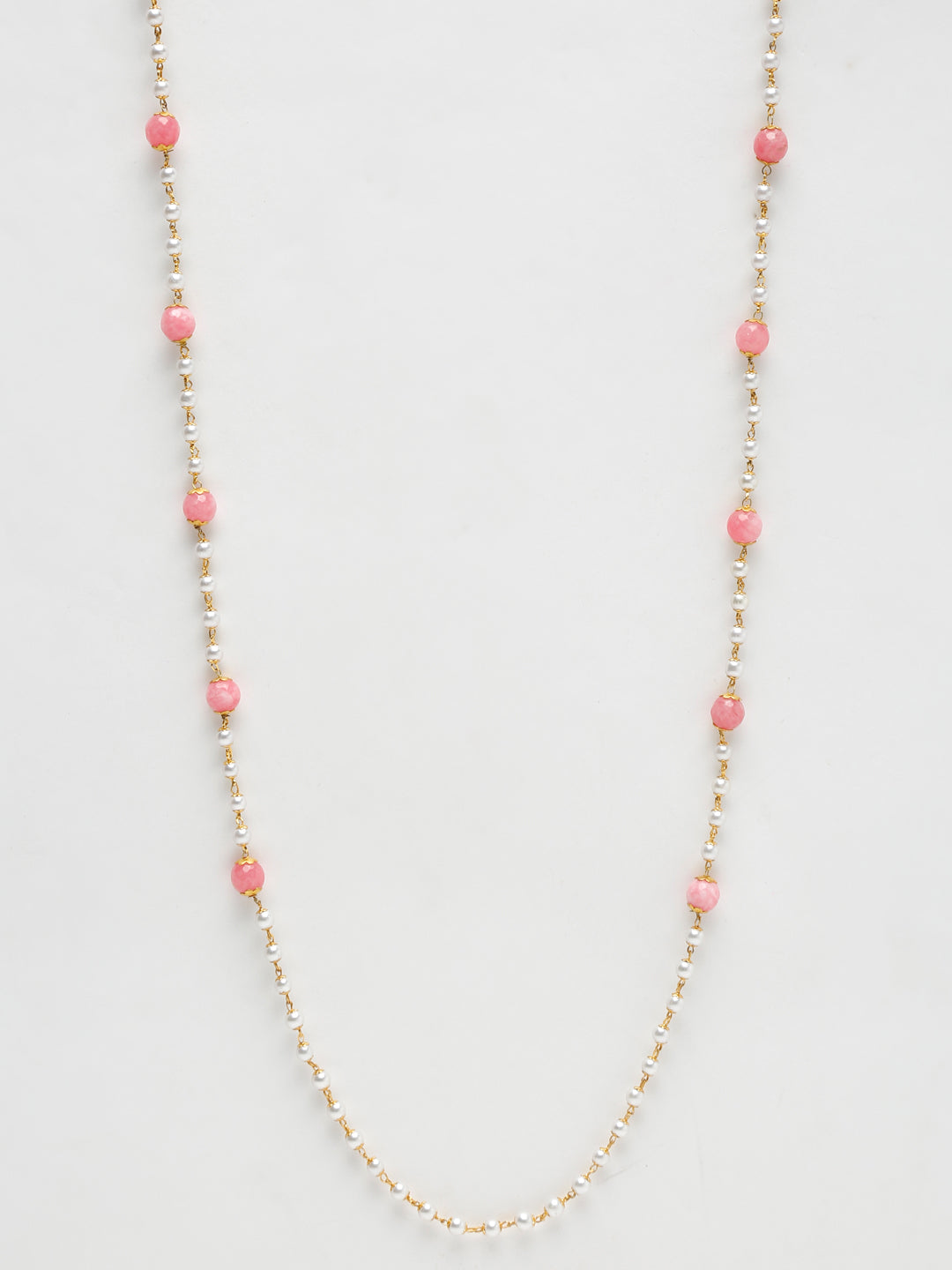 Stone And Gold Plated Mask Chain - Ruby Raang - Distacart