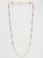 Thumbnail for Stone And Gold Plated Mask Chain - Ruby Raang - Distacart