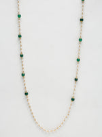 Thumbnail for Stone And Gold Plated Mask Chain - Ruby Raang - Distacart