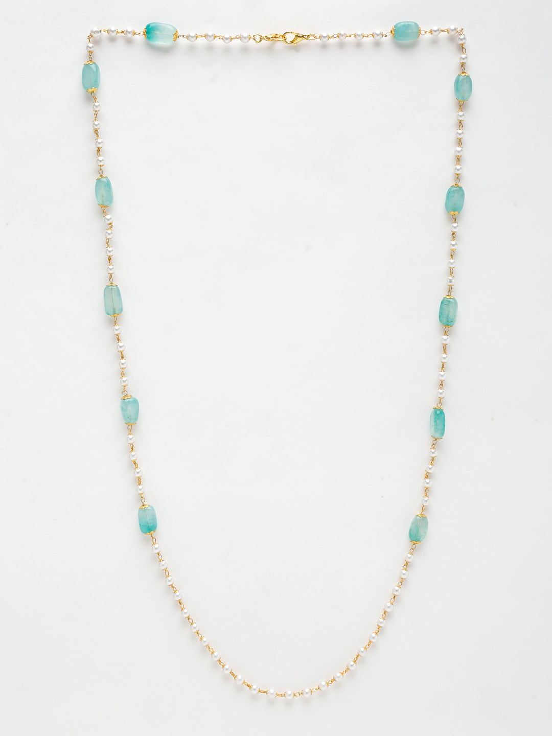 Stone And Gold Plated Mask Chain - Ruby Raang - Distacart