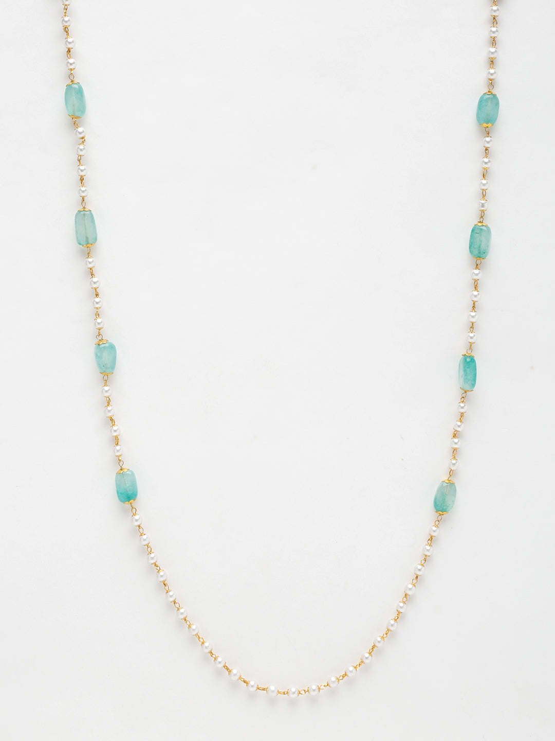 Stone And Gold Plated Mask Chain - Ruby Raang - Distacart