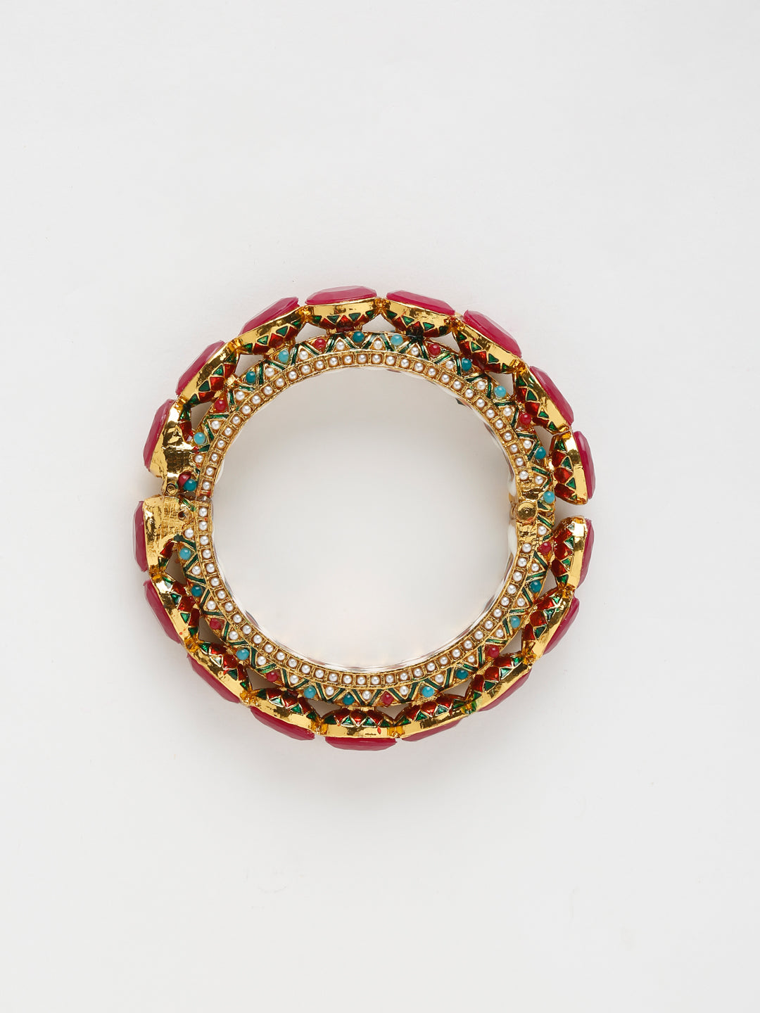 Single Multi Embellished Bangle - Ruby Raang - Distacart