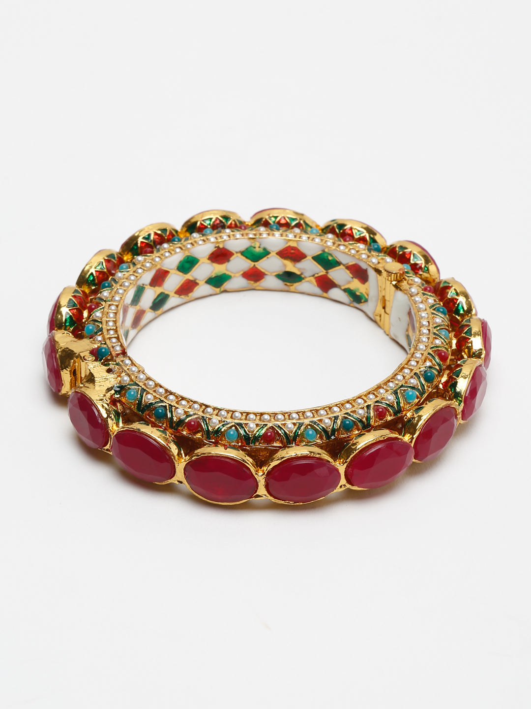 Single Multi Embellished Bangle - Ruby Raang - Distacart