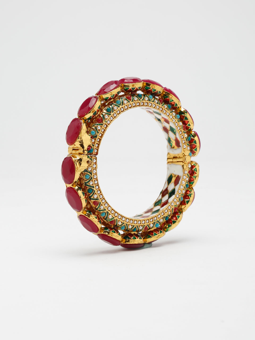 Single Multi Embellished Bangle - Ruby Raang - Distacart
