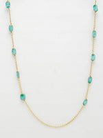 Thumbnail for Stone And Gold Plated Mask Chain - Ruby Raang - Distacart