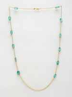 Thumbnail for Stone And Gold Plated Mask Chain - Ruby Raang - Distacart