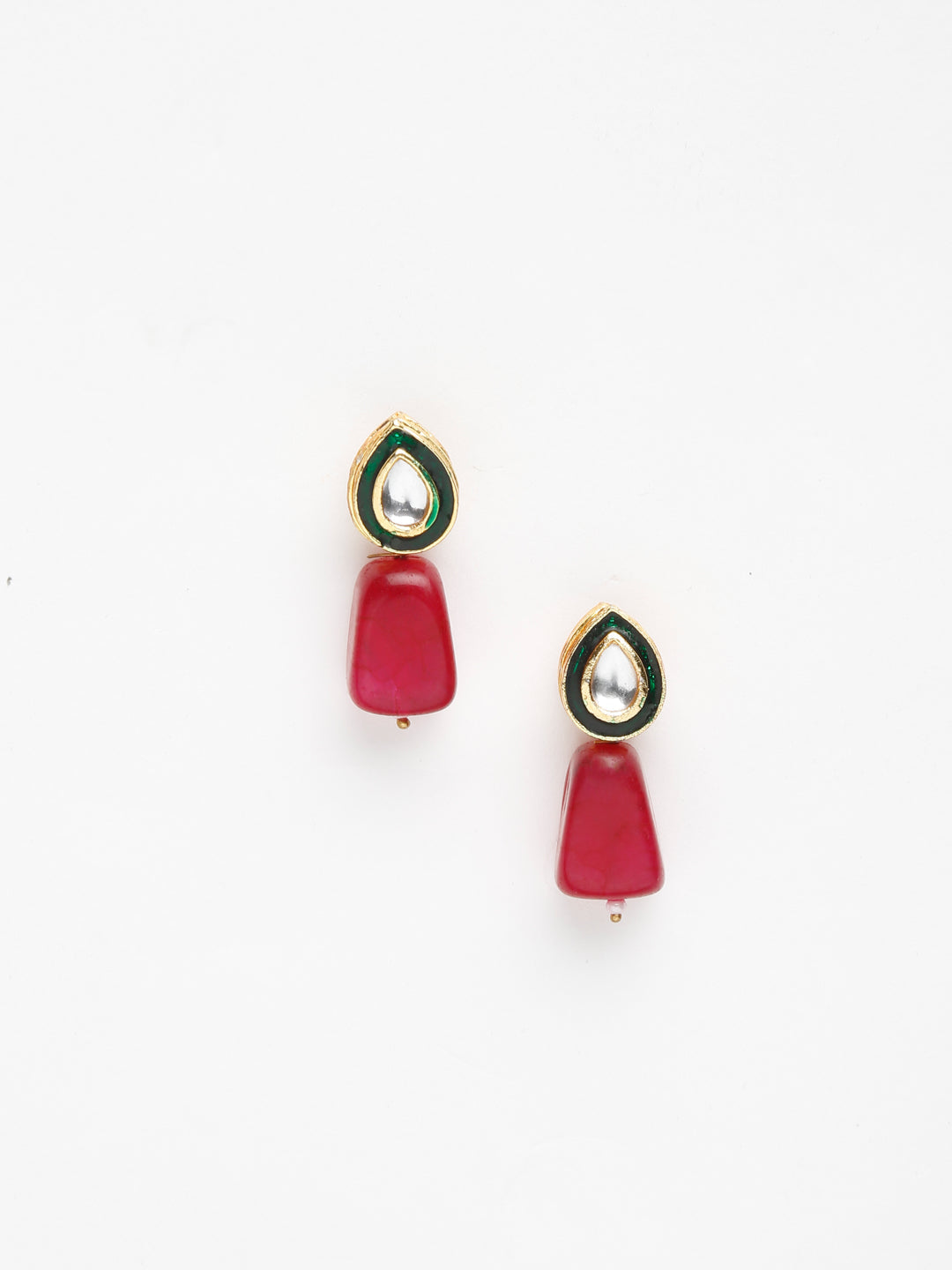 Kundan Studs - Ruby Raang - Distacart