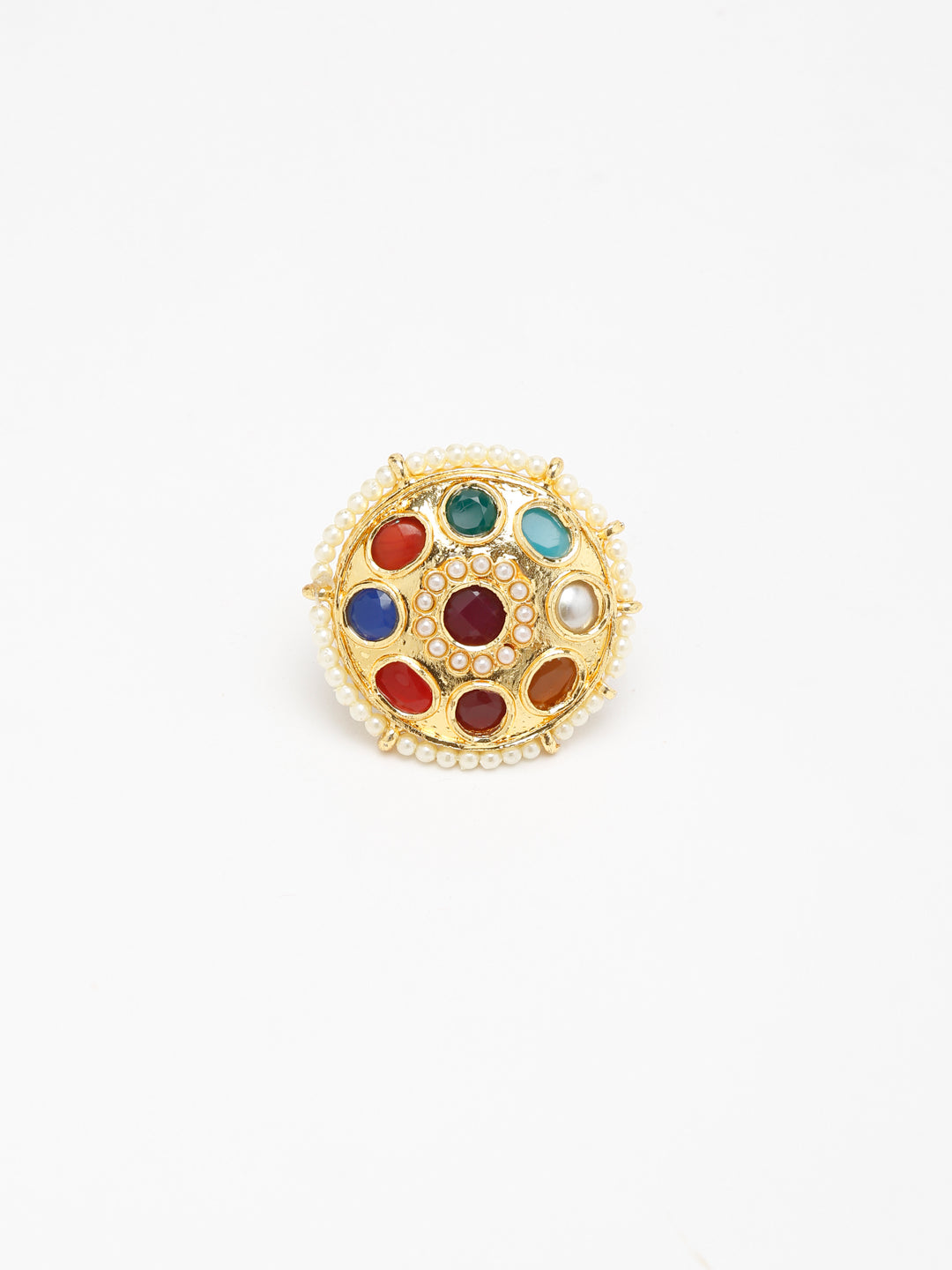 Kundan Ring - Ruby Raang - Distacart