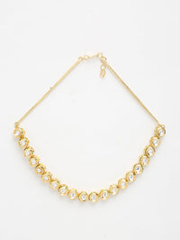 Thumbnail for Gold Plated Kundan Choker - Ruby Raang - Distacart