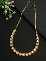 Thumbnail for Gold Plated Kundan Choker - Ruby Raang - Distacart