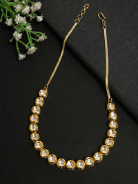 Thumbnail for Gold Plated Kundan Choker - Ruby Raang - Distacart