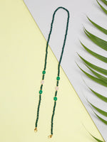 Thumbnail for Stone And Gold Plated Mask Chain - Ruby Raang - Distacart