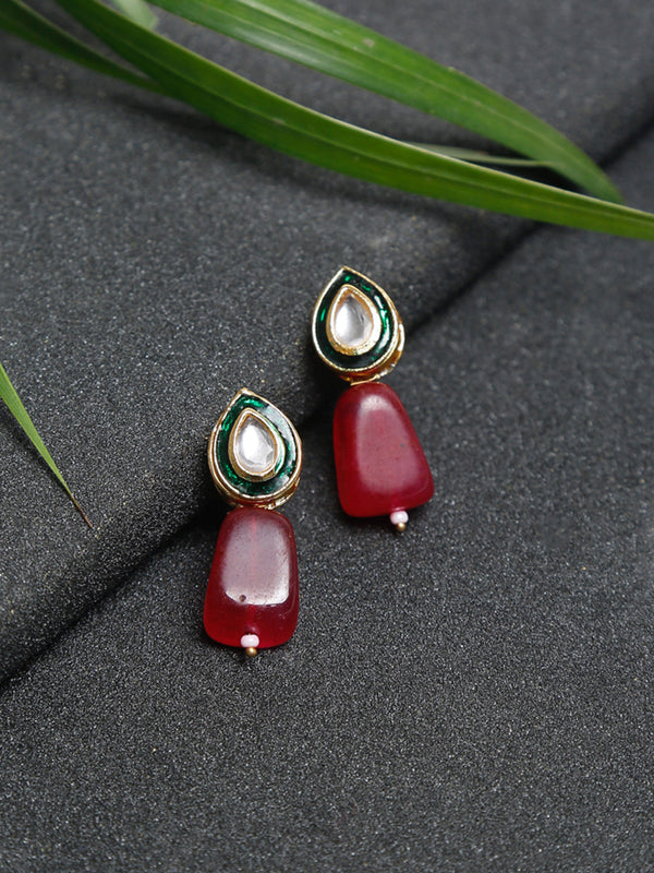 Kundan Studs - Ruby Raang - Distacart