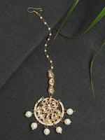 Thumbnail for Kundan Maang Tikka - Ruby Raang - Distacart