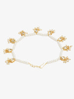 Thumbnail for Women's White Gold Pearl Anklets - Ruby Raang - Distacart