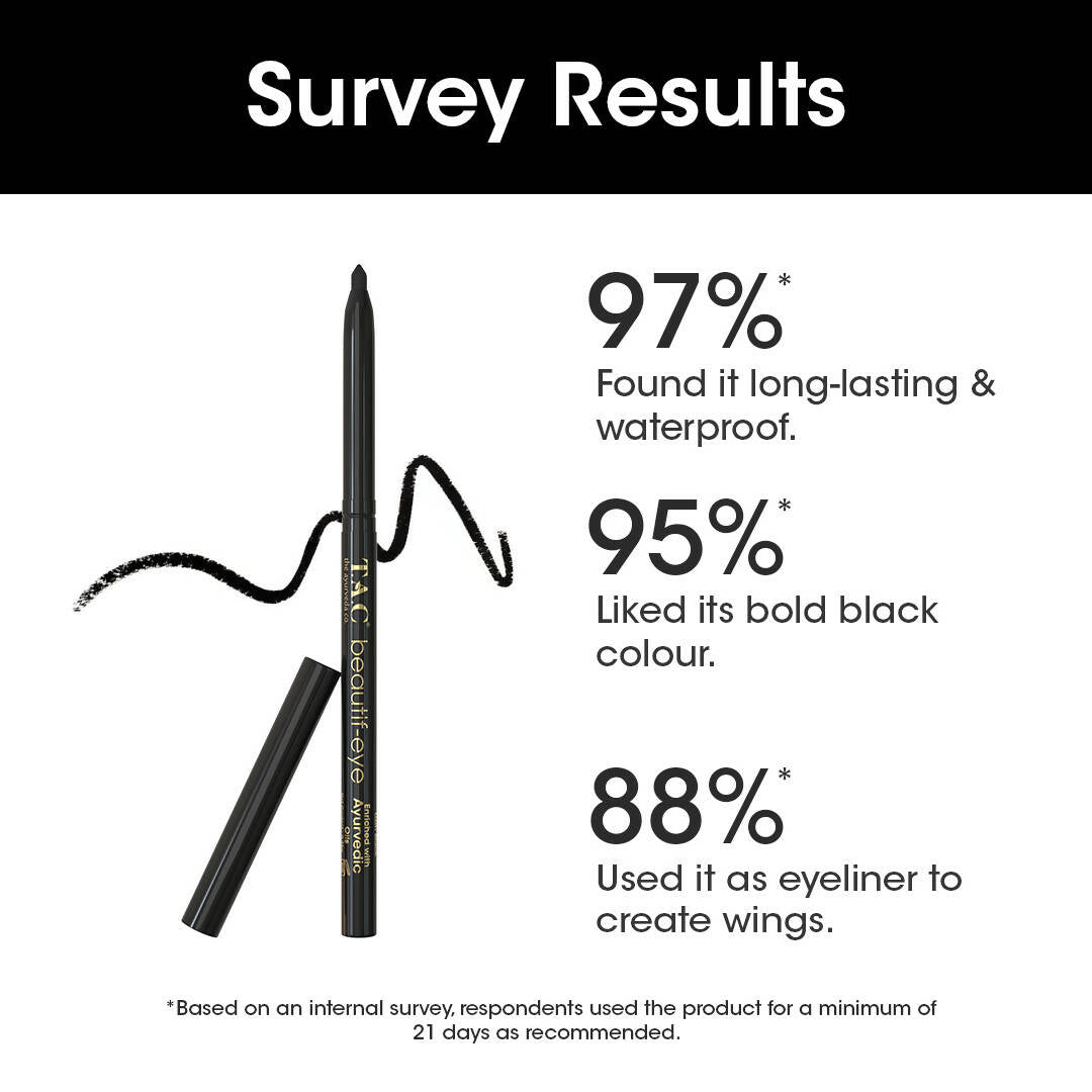 TAC - The Ayurveda Co. Beautif-eye Ayurvedic Black Kajal - Distacart