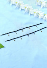 Thumbnail for Mominos Fashion Kamal Johar Black Beads Anklets