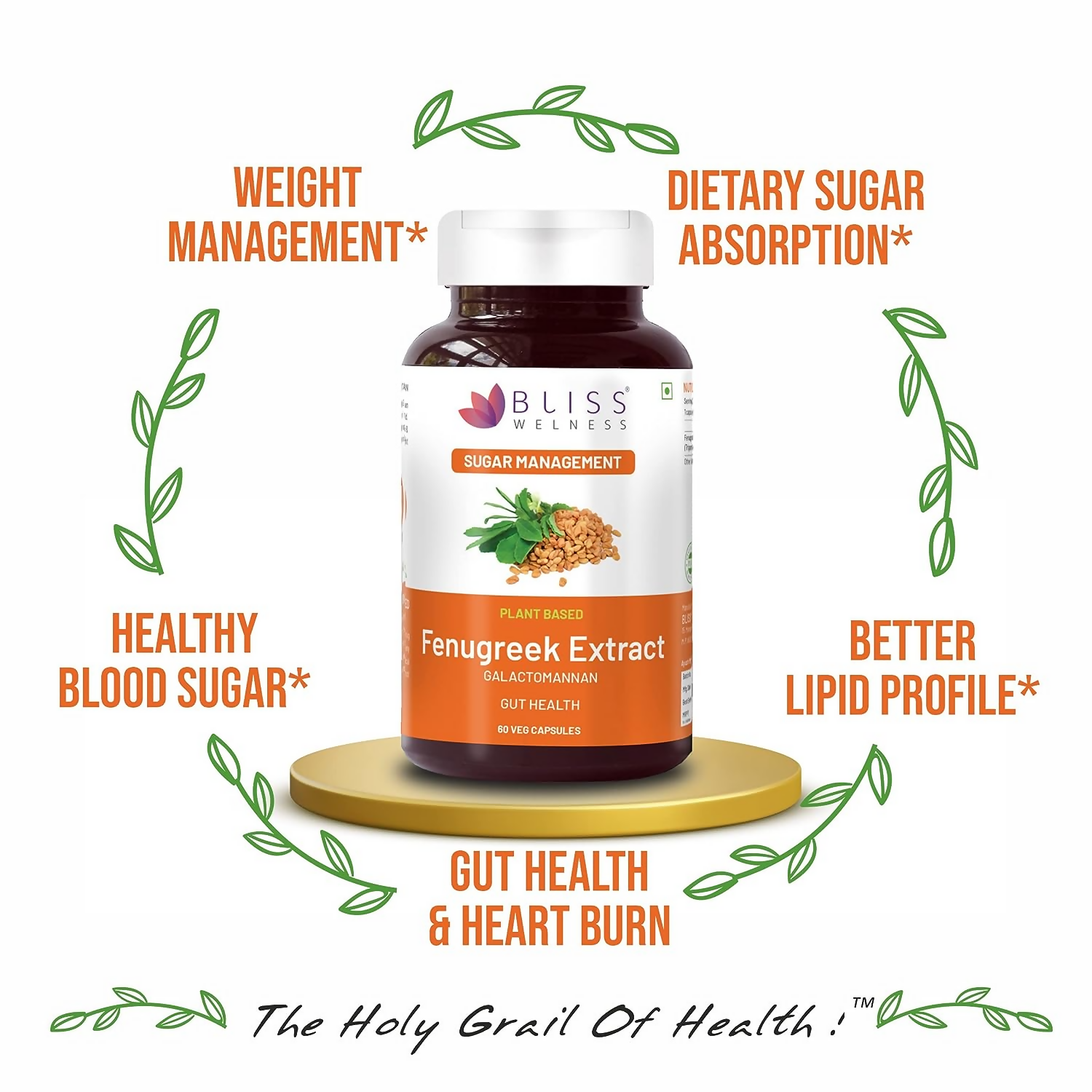 Bliss Welness Fenugreek Extract Capsules - Distacart