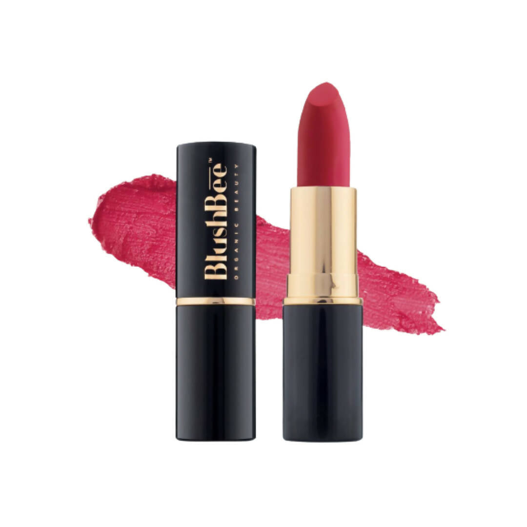 BlushBee Organic Beauty Lip Nourishing Lipstick - Flamengo Red - Distacart