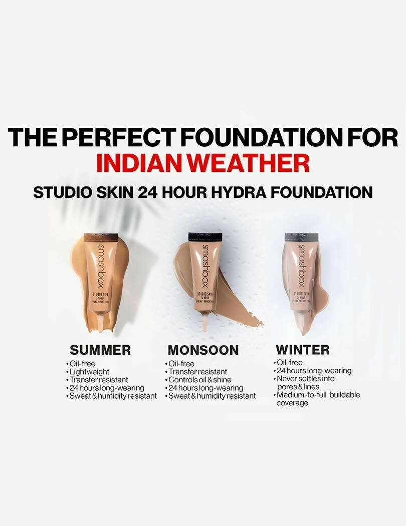 Smashbox Studio Skin 24 Hour Wear Hydra Foundation Mini - Shade 3.02 - Distacart
