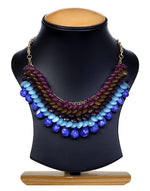 Thumbnail for Gold-Plated Alloy Beaded Short Statement Necklace - The Pari - Distacart