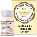 Thumbnail for Inlife Vitamin D3 2000 IU Capsules