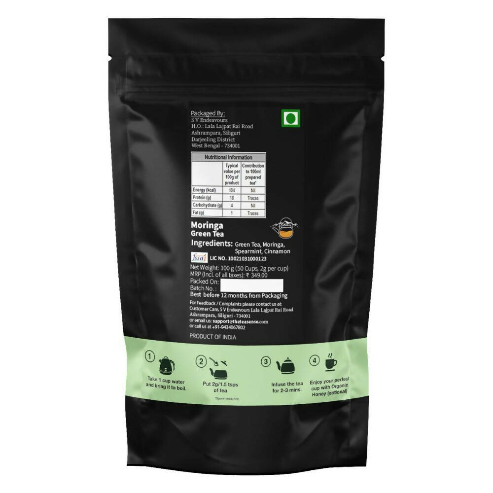 Tea Sense Moringa Green Tea - Distacart