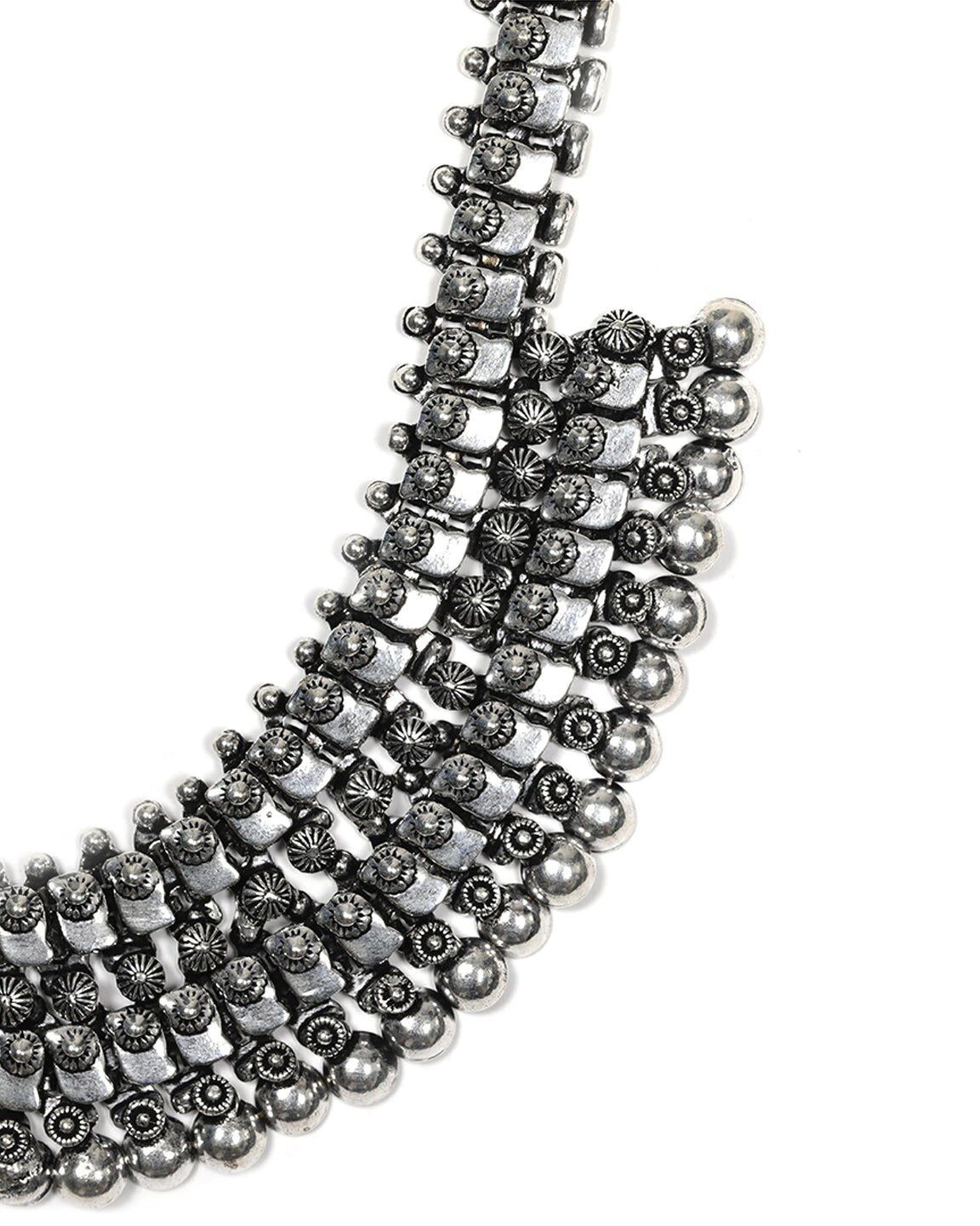 Priyaasi Women German Silver Oxidised Necklace - Distacart