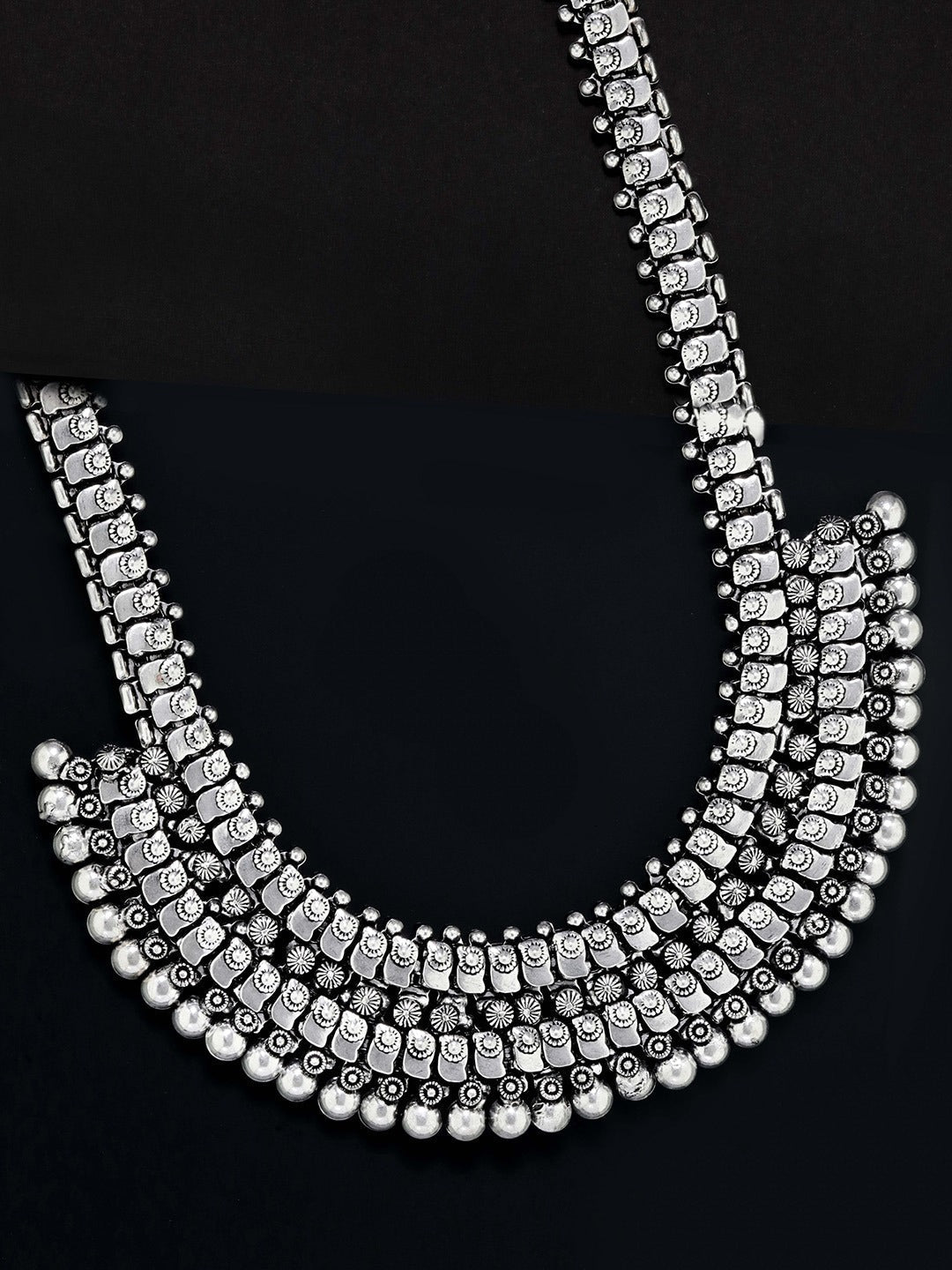 Priyaasi Women German Silver Oxidised Necklace - Distacart