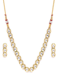 Thumbnail for Priyaasi Women Kundan Gold Plated Jewellery Set - Distacart