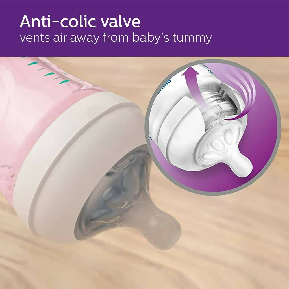 Philips Avent Natural 2. 0 Pink Feeding Bottle - Distacart