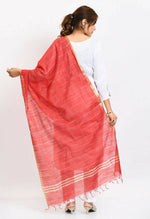 Thumbnail for Mominos Fashion Moeza Women's Cotton Zari Box Red Dupatta - Distacart