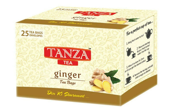 Tanza Tea Ginger Tea Bags - Distacart