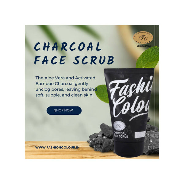 Fashion Colour Charcoal Face Scrub - Distacart