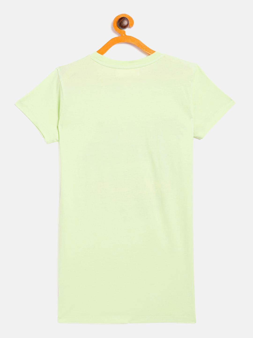 Lyush Green Bus Print T-Shirt Dress For Girls - Distacart