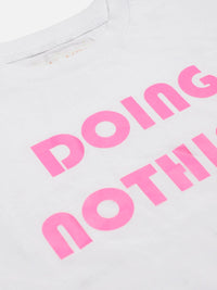 Thumbnail for Lyush White Doing-Nothing T-Shirt For Girls - Distacart