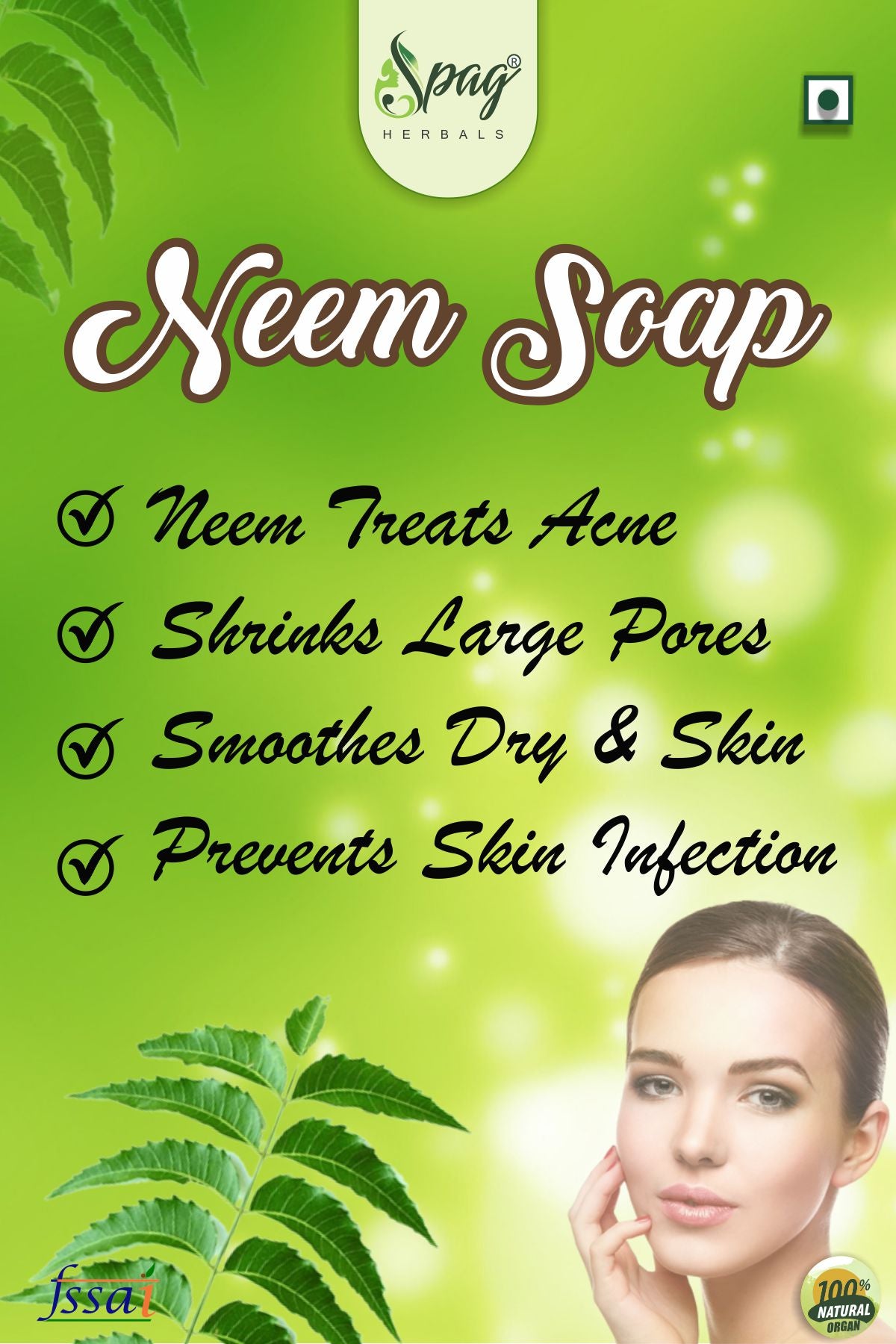 Spag Herbals Organic Neem and Tulsi Handmade Soap - Distacart