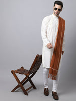 Thumbnail for Even Apparels White Cotton Pure Cotton Kurta With Side Placket - Distacart